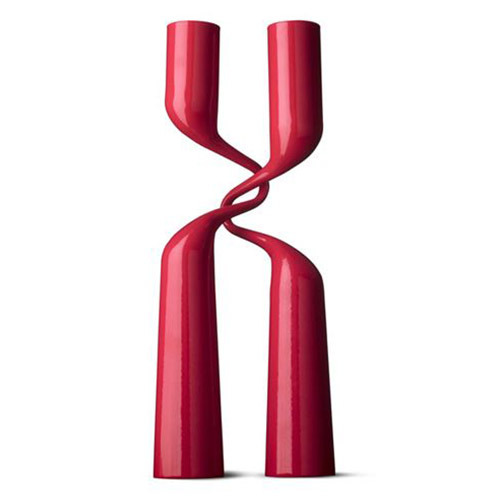 Double Candleholder - Red
